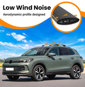 HmmtyRack aerodynamic crossbar profile reducing wind noise and drag