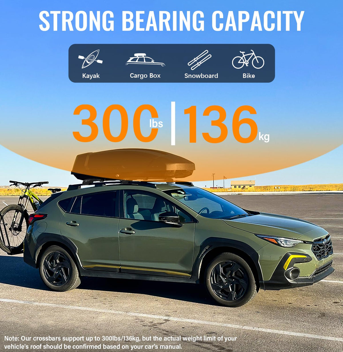HmmtyRack aerodynamic crossbar profile reducing wind noise and drag