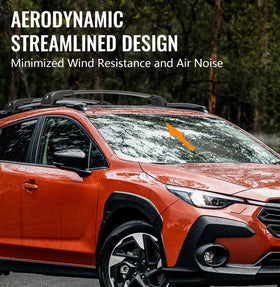 HmmtyRack bracket with rubber pad protecting Crosstrek roof from scratches