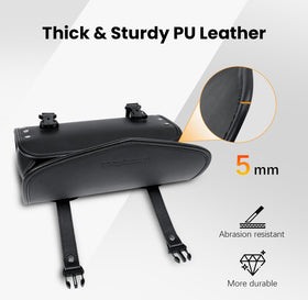 HmmtyRack close-up of PU leather texture showing durable weather resistance