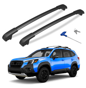 HmmtyRack front-installed on Forester showing precise fit and improved cargo capacity