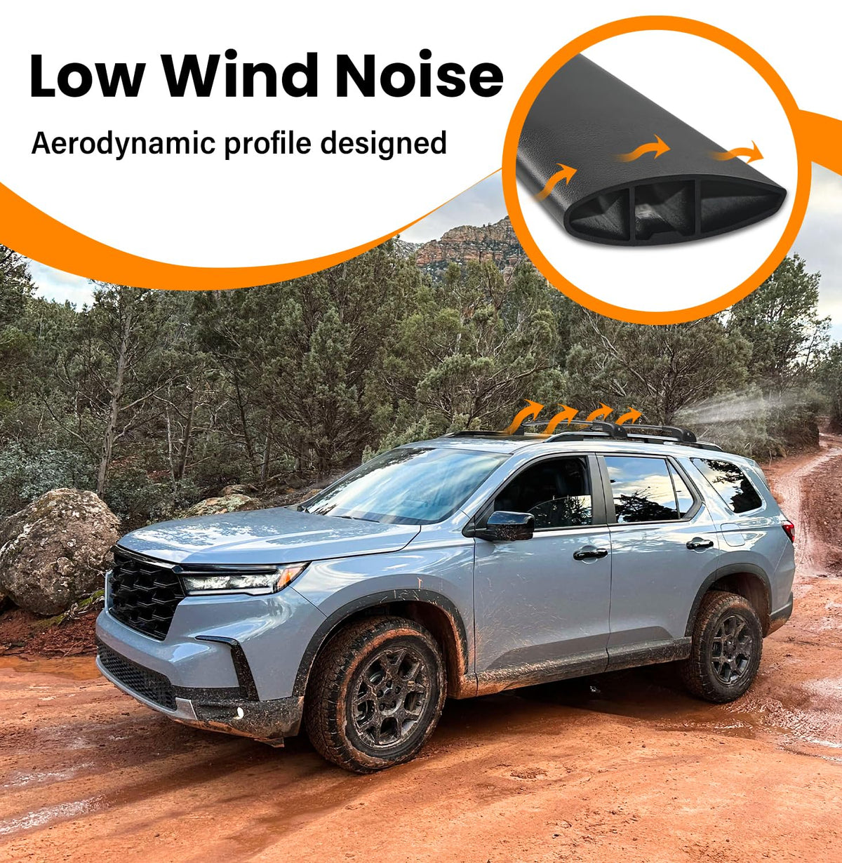 HmmtyRack installed on Honda Pilot full car view demonstrating integrated look