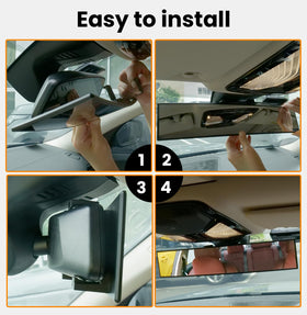 HmmtyRack lifestyle shot driving scenario showing improved visibility on the road