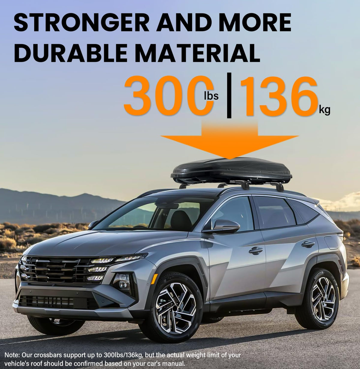HmmtyRack carrying a kayak on Tucson demonstrating heavy-duty 300 lb capacity