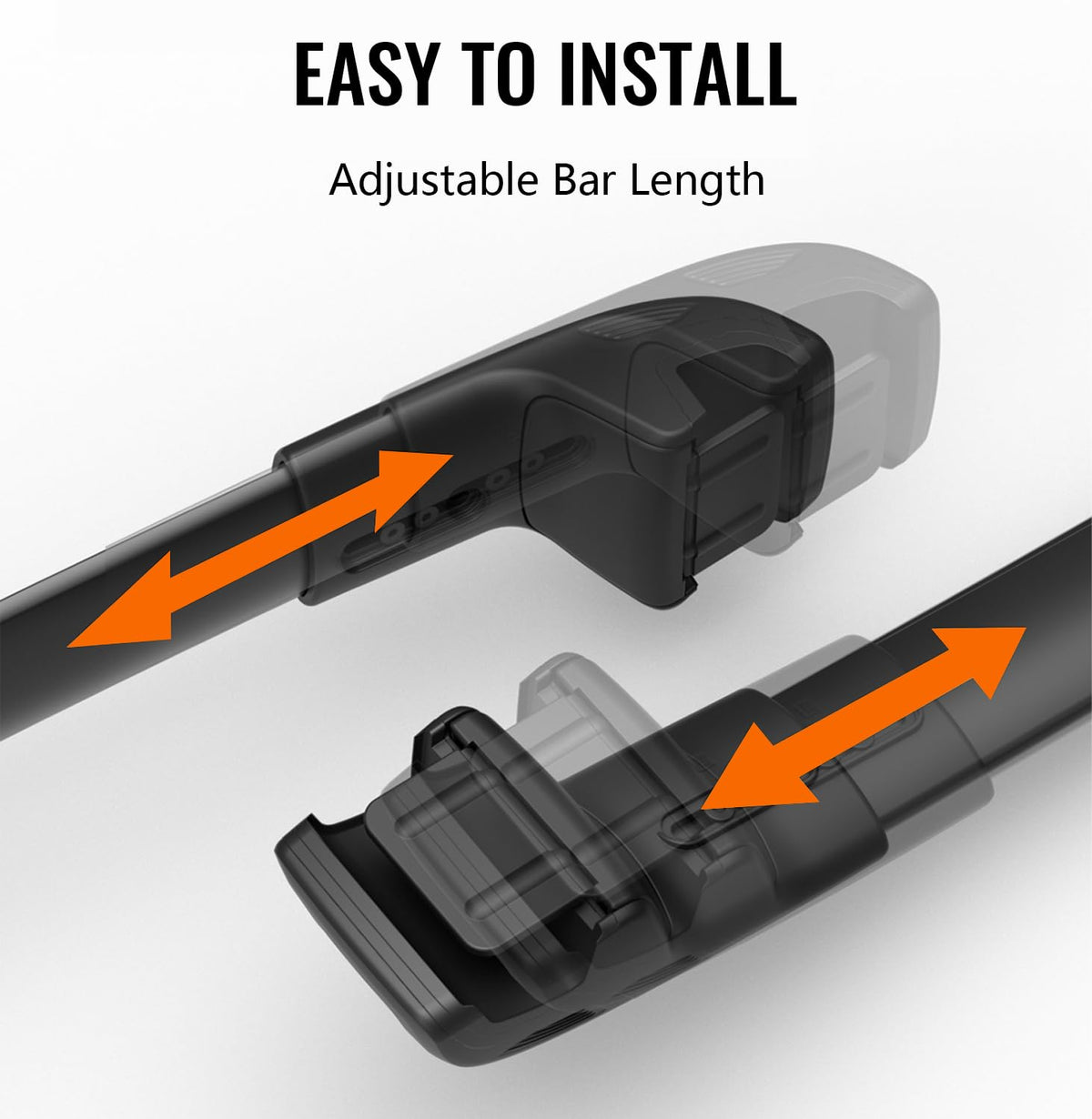 HmmtyRack crossbar length shown with tape for correct size and fit confirmation