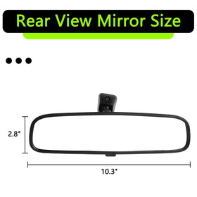 HNeekyr close-up of mirror glass reflecting dashboard, clear image quality benefit