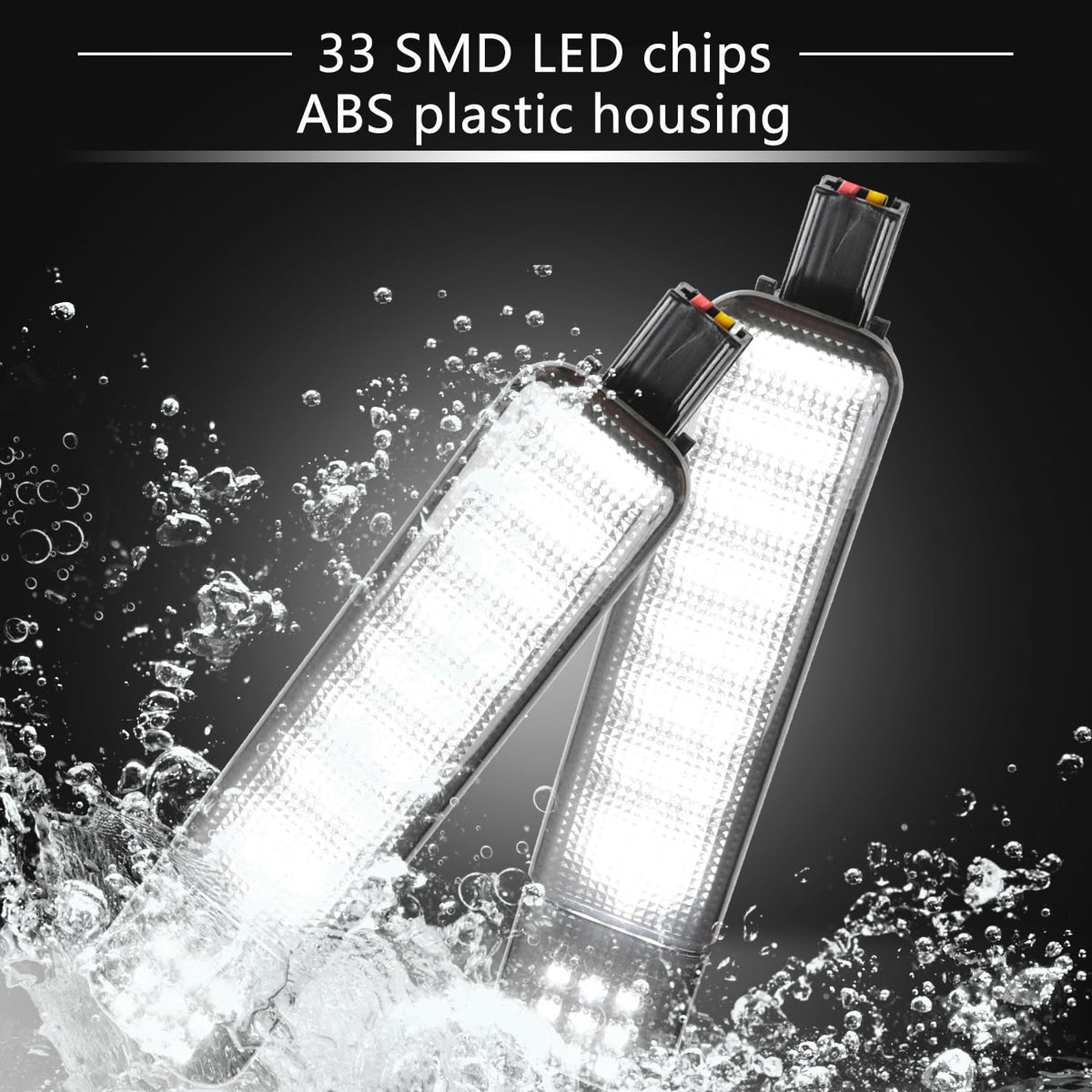 HNeekyr close-up of 33 SMD LED chips highlighting brighter reliable light