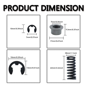 HNeekyr door springs with the spring tool demonstrating safer, easier spring installation