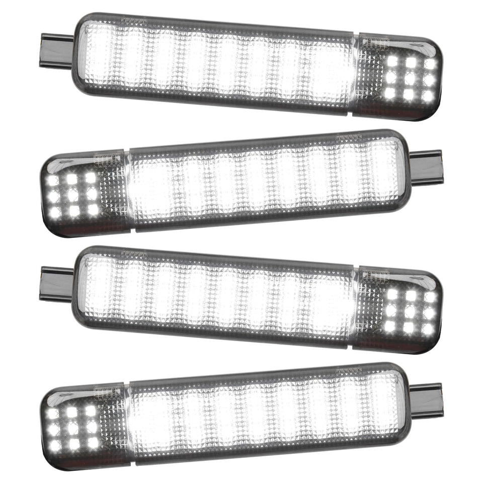 HNeekyr front door panel packaging showing four lights and benefits of easy swap