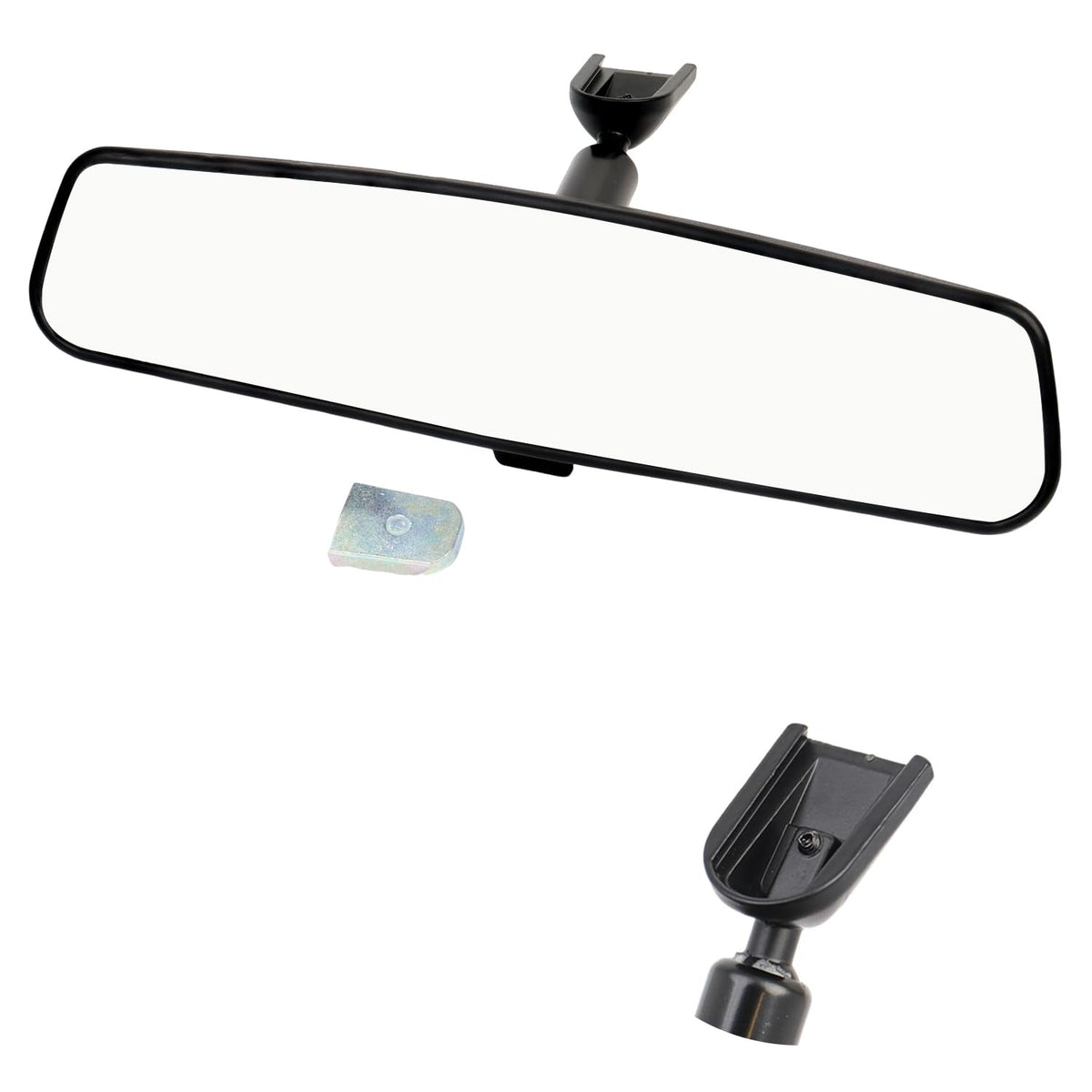 HNeekyr front-facing mirror showing full 10.6-inch surface for clearer rear view