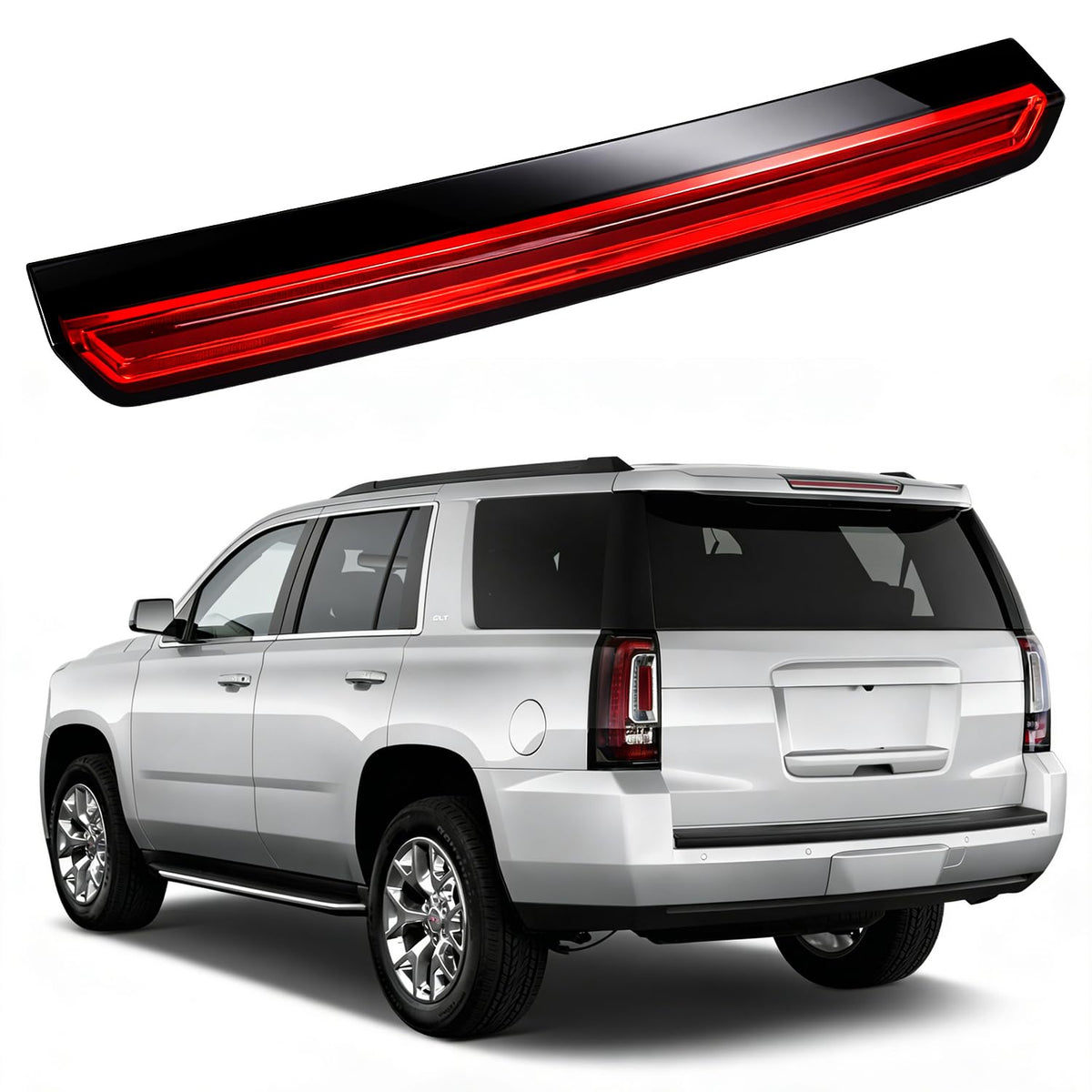 HNeekyr front view of third brake light showing clean OEM fit and improved visibility