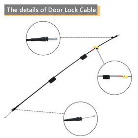 HNeekyr rear door cables installed on an F150 demonstrating restored door function