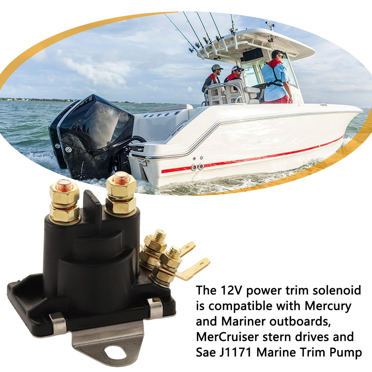 HNeekyr installed on outboard motor illustrating direct replacement benefit