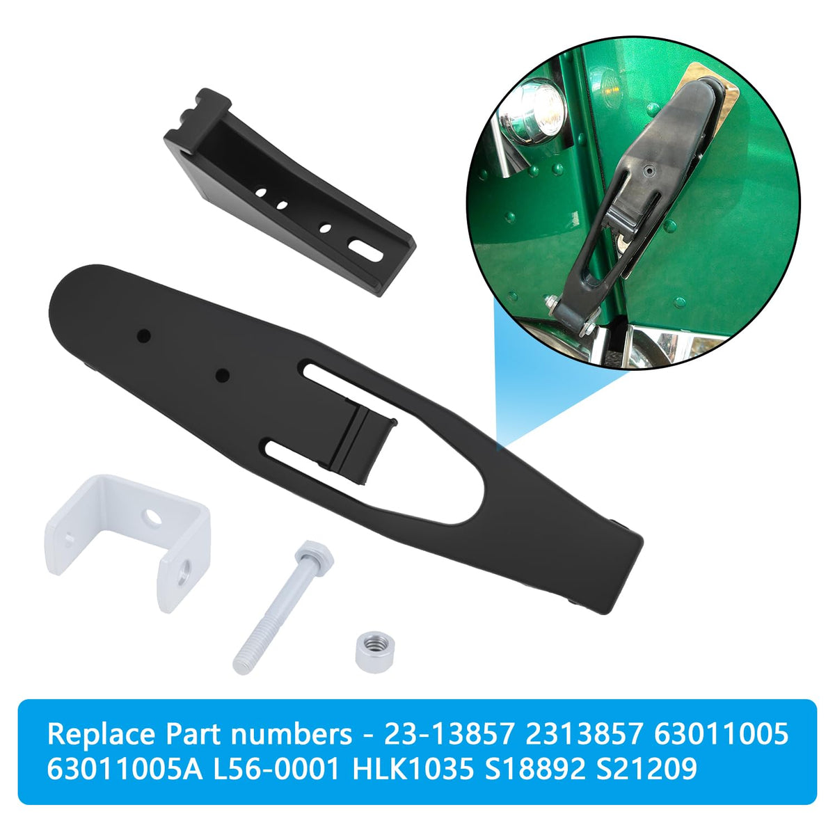 Detail of HNeekyr internal steel bracket inside strap showing structural strength benefit