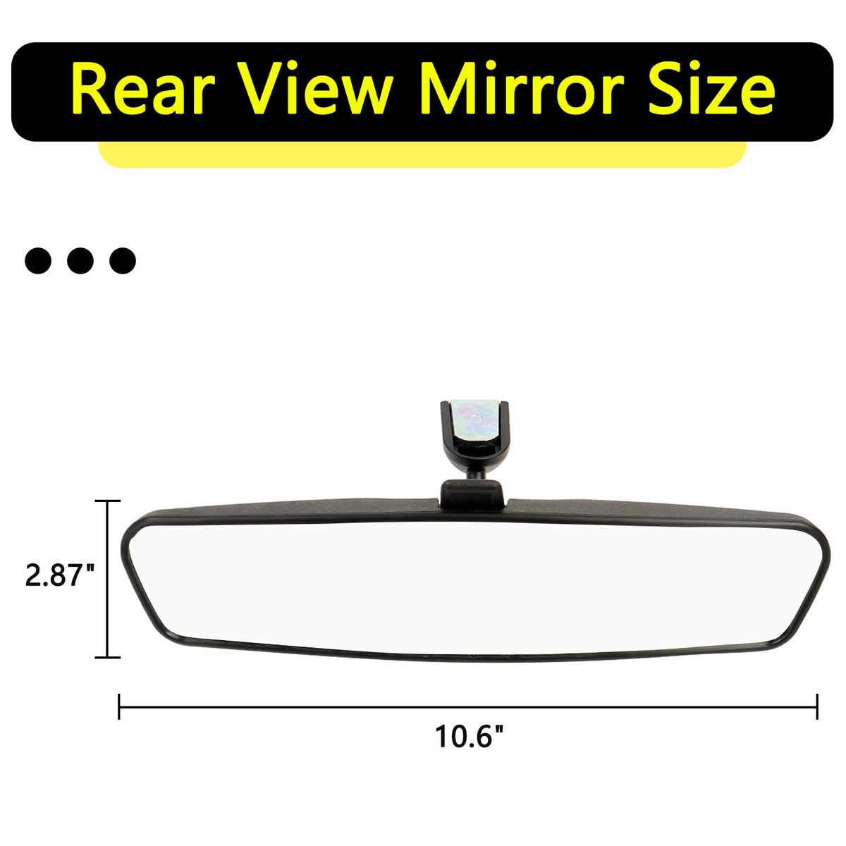 HNeekyr mounting base pictured with mirror ready for direct installation