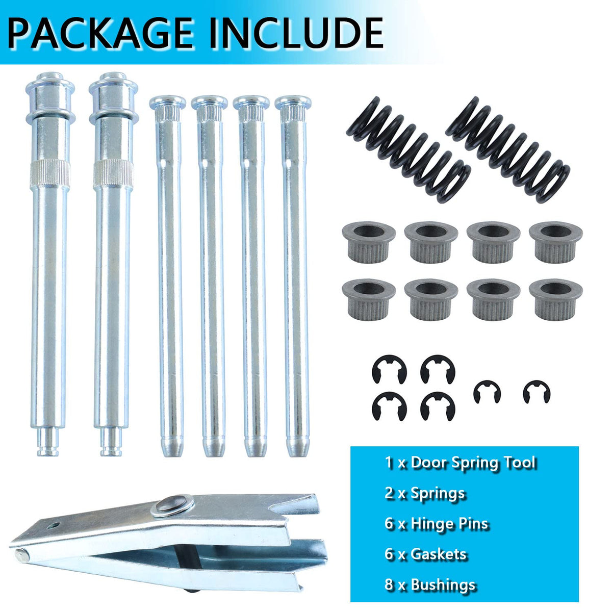 HNeekyr stainless hinge pins close-up highlighting corrosion resistance and durability