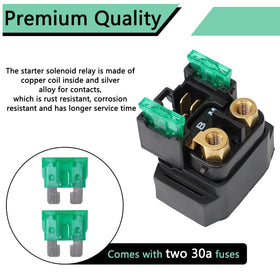 HNeekyr starter solenoid installed on Yamaha ATV showing restored starting reliability