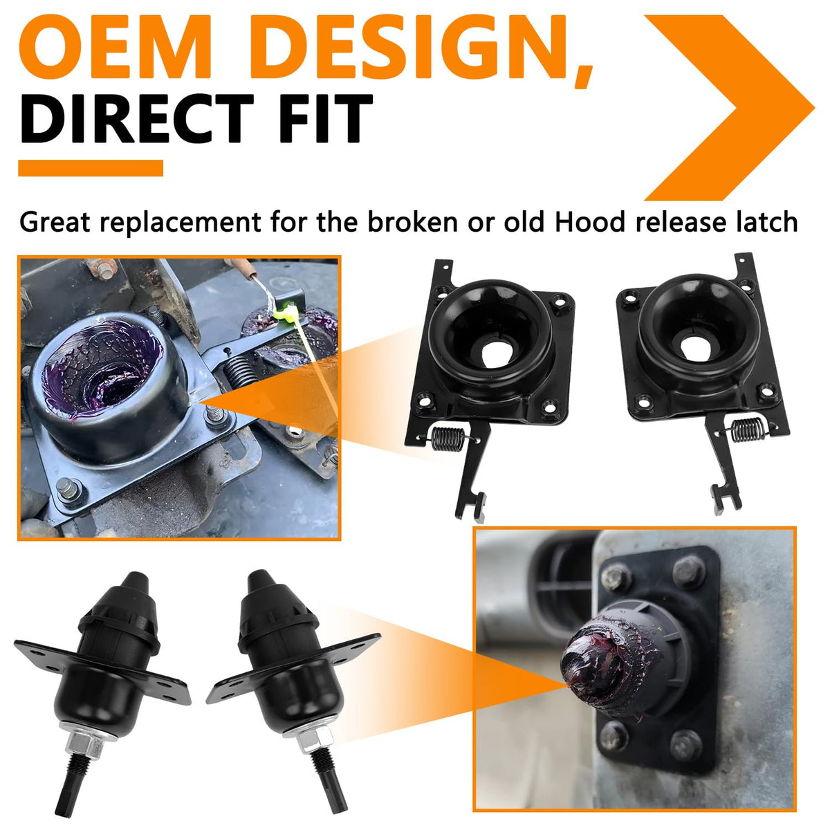 HNeekyr close detail of latch mechanism showing smooth operation and corrosion resistance