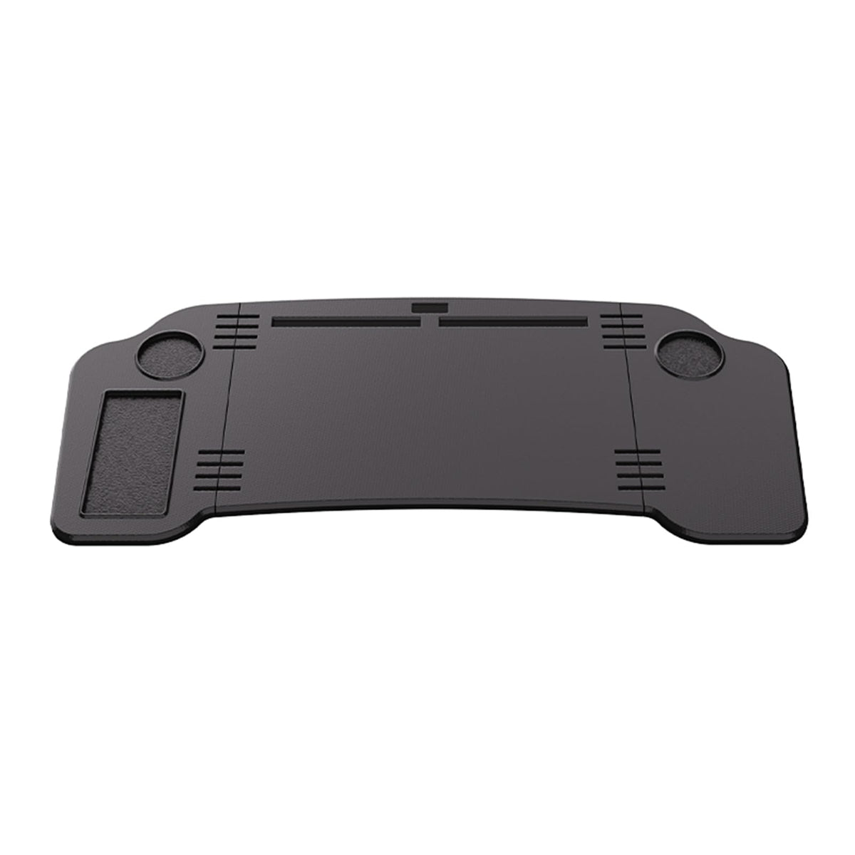 HOACHAN front view of foldable car table showing compact fit and stability