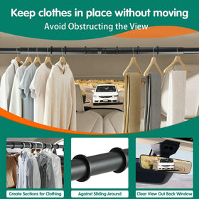 Hoapavi bar holding suits inside a car to keep garments neat