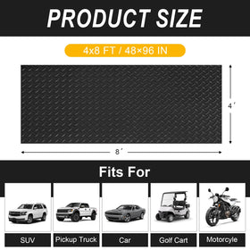 hobuska close-up of diamond-plate texture highlighting slip-resistant grip