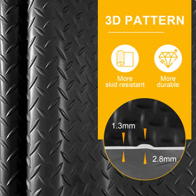 Hobuska close-up of diamond-plate texture showing enhanced grip and safety