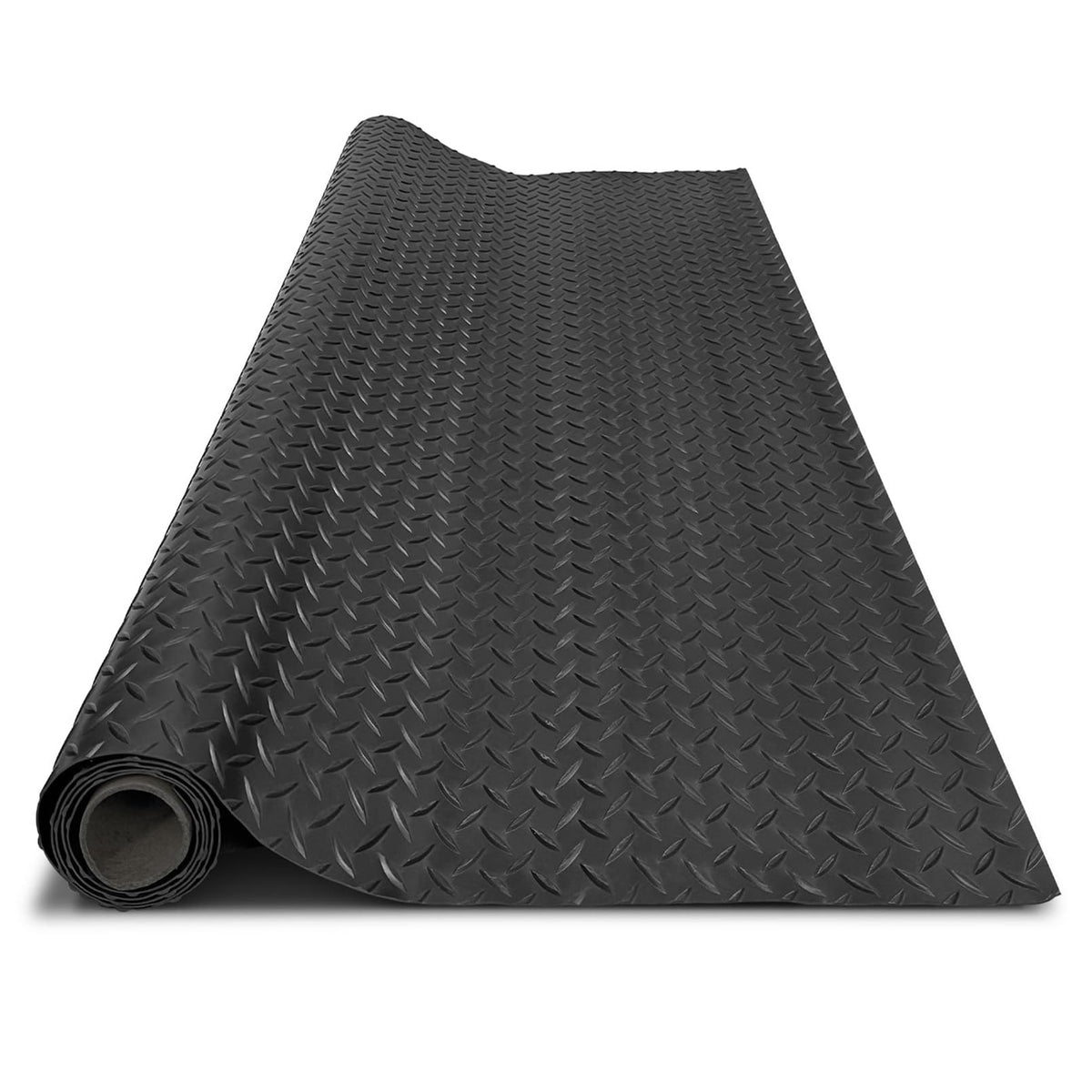Hobuska front view of 4x10FT mat rolled out showing full coverage and protection