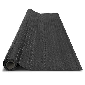 Hobuska front view of 4x10FT mat rolled out showing full coverage and protection