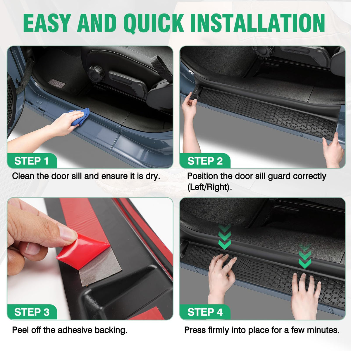 HOCHO installed in Jeep interior providing rugged style and protection