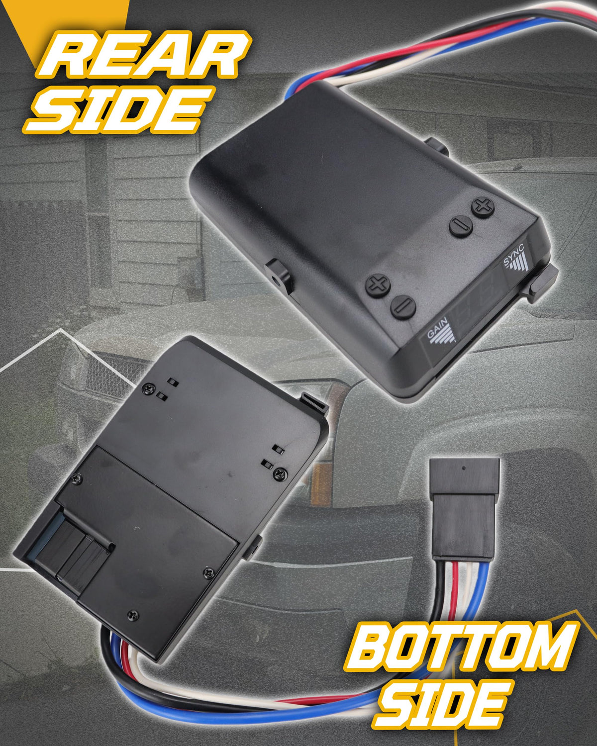 HocvrlX side profile with dimensions highlighting compact size for tight mounting locations