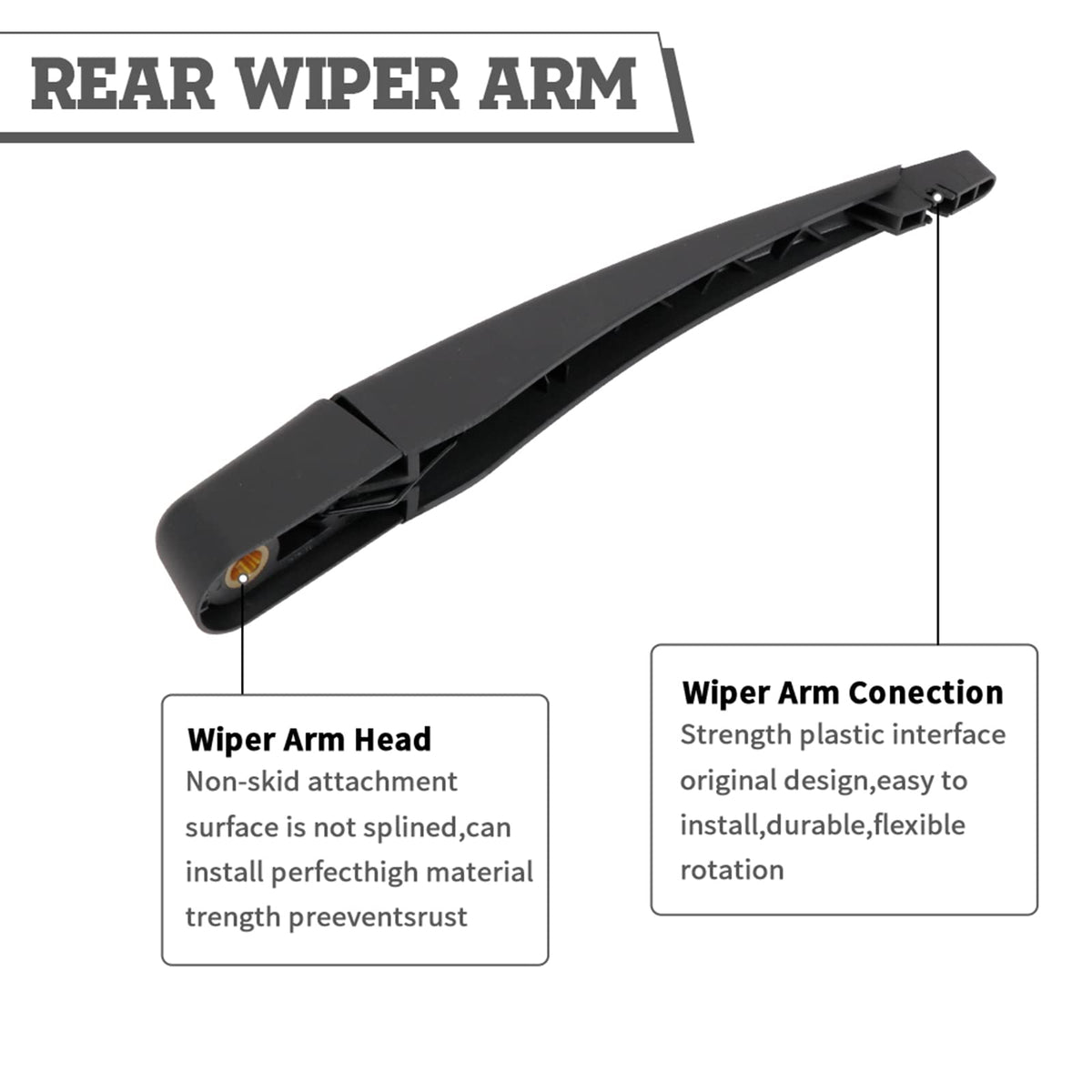 HODEE rear wiper installed on vehicle rear glass demonstrating improved visibility