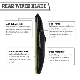 HODEE wiper arm mounted on GMC Terrain with cap for clean look
