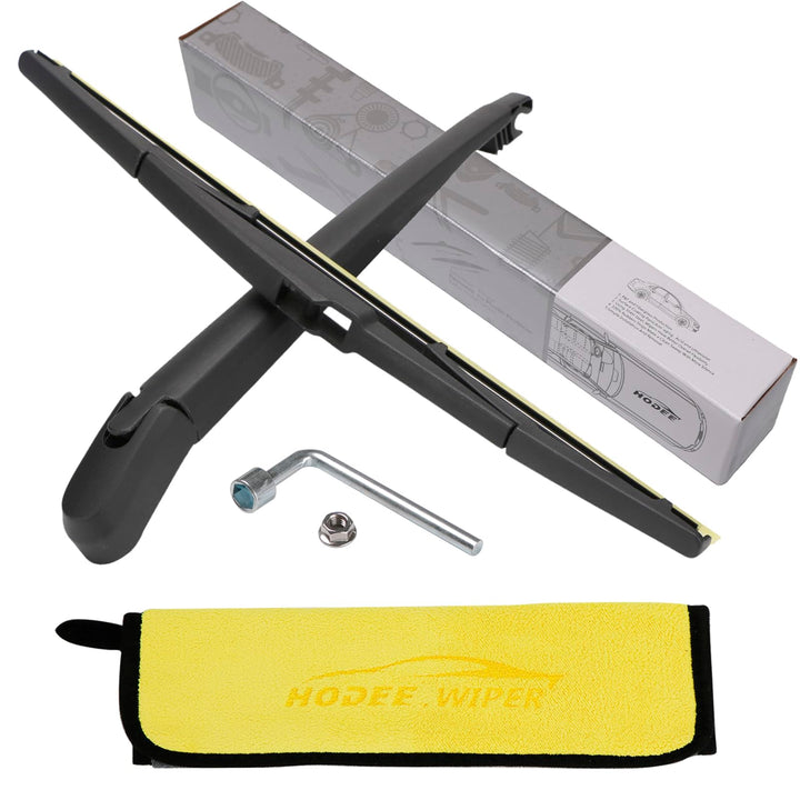 HODEE rear wiper arm and blade front packaging showing complete replacement kit