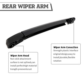 HODEE rear wiper arm mounted on CX-5 glass showing restored rear visibility