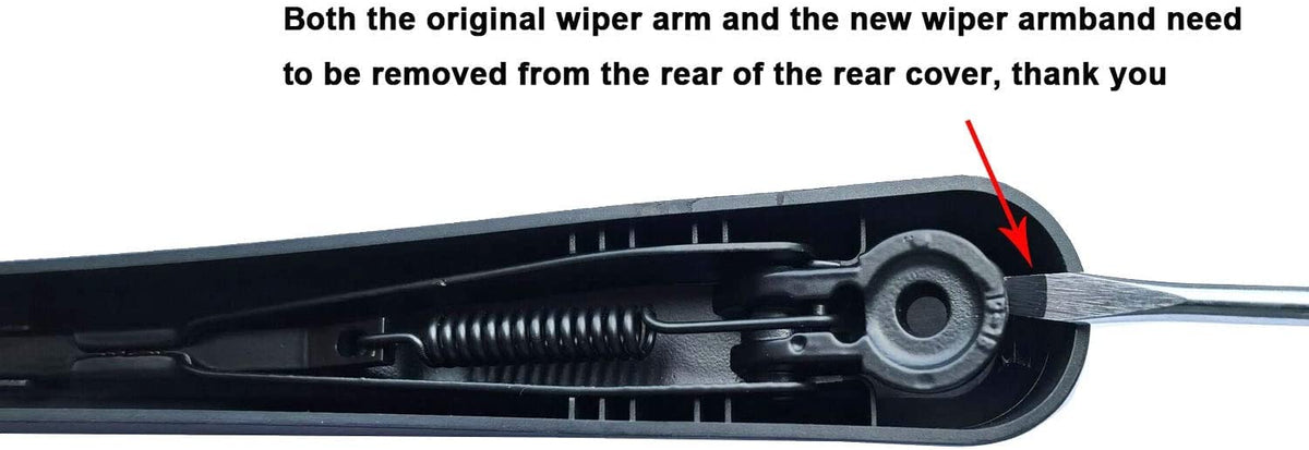 HODEE rear wiper next to ruler for scale helping confirm correct size and fitment