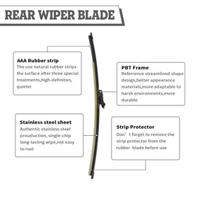 HODEE blade next to ruler showing exact length for correct 2016–2017 fitment