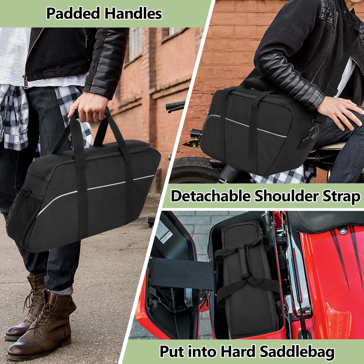 HODRANT installed inside a hard saddlebag showing fit and added protection