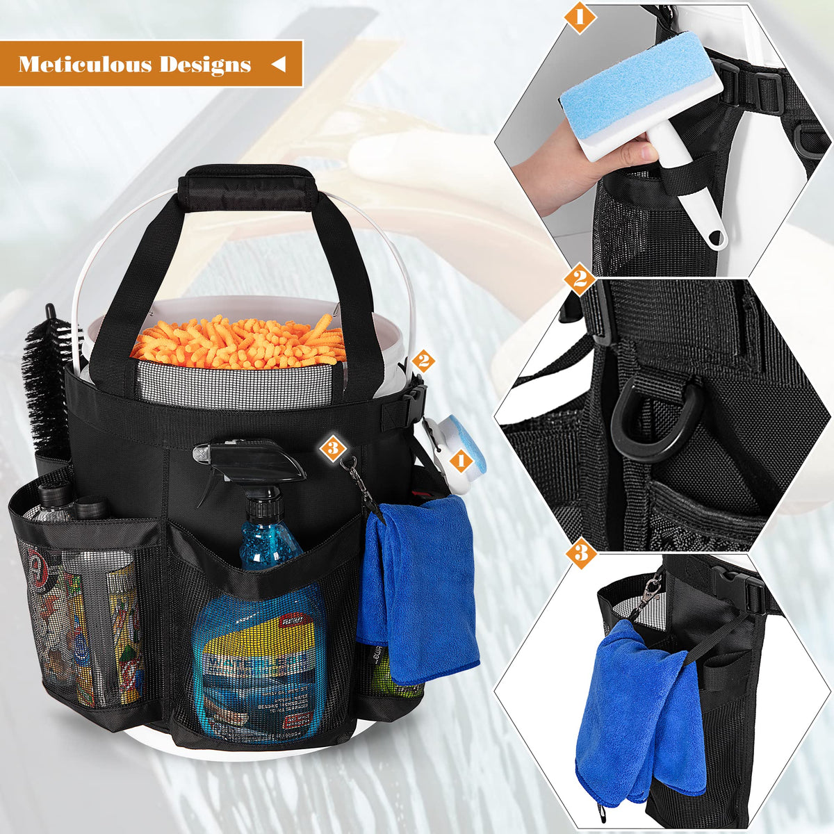 HODRANT padded handle view demonstrating comfortable carry and reduced hand strain