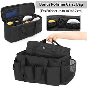 HODRANT removable polisher bag close-up securing an 18-inch polisher safely