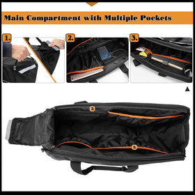 HODRANT reflective strip and two-way zipper detail for added visibility
