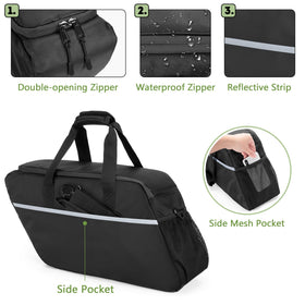 HODRANT padded handles and detachable shoulder strap for comfortable carrying