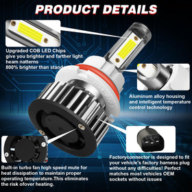 HOEDUI turbo fan detail illustrating active cooling for longer bulb life