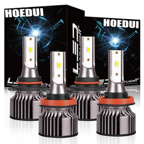 HOEDUI front packaging showing Accord-specific four-bulb kit and benefits