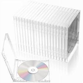 HOFURME front view clear CD case showing transparent protection and easy identification