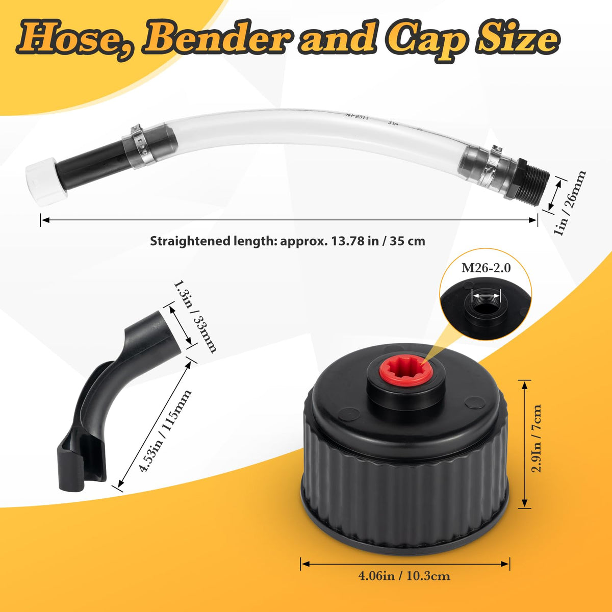 HOHNNYREET close-up of clear PVC hose showing visible fuel flow benefit