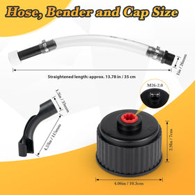 HOHNNYREET close-up of clear PVC hose showing visible fuel flow benefit