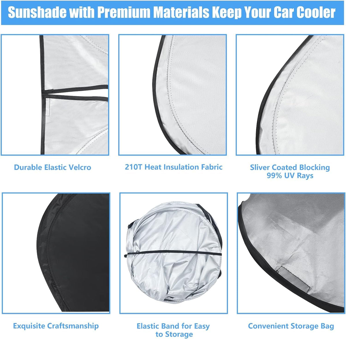 HOHUIGO Velcro mirror strap detail demonstrating secure fit and reduced gaps benefit