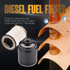 Hoiedt filters installed in a Cummins engine bay for straightforward replacement