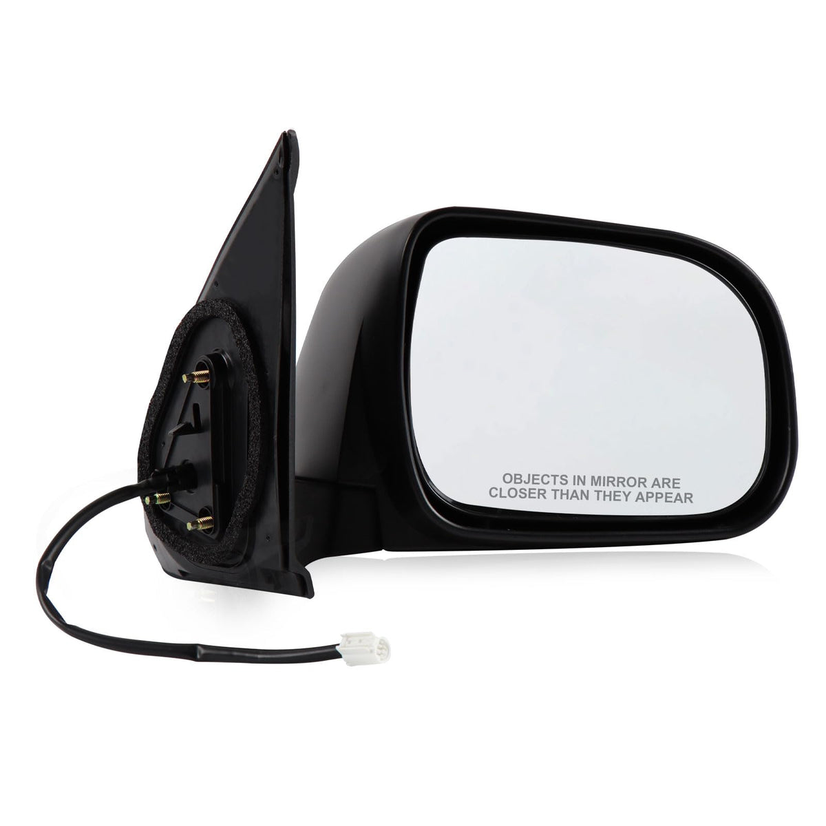 Hoiedt right side mirror front view showing clean fit and OEM look benefit