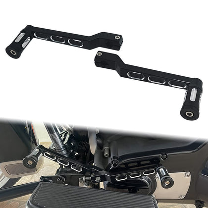 Hokuotolite front and rear pegs laid out showing complete kit and hardware benefit grip